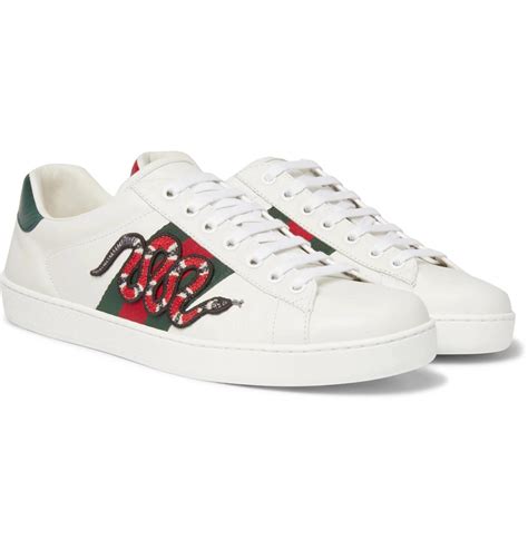 cheap gucci aces snakes|gucci ace embroidered snake.